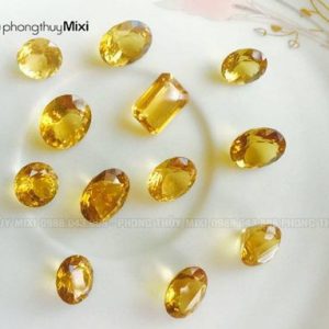 Mặt Đá Thạch Anh Vàng Citrine
